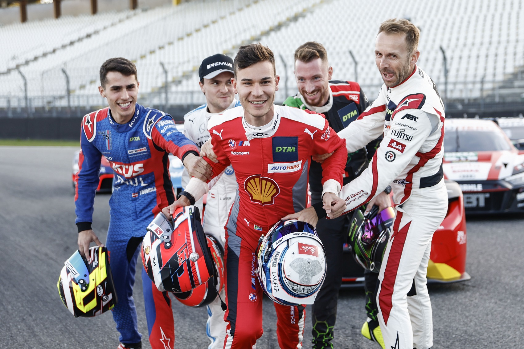 Sheldon van der Linde, René Rast, Lucas Auer, Mirko Bortolotti, Thomas Preining, DTM