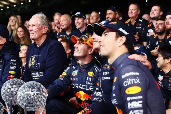 Max Verstappen, Sergio Pérez, Helmut Marko, Red Bull