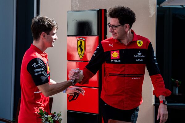 mattia binotto, charles leclerc