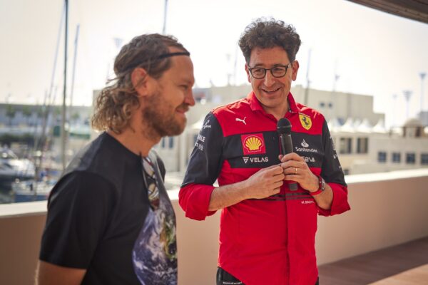 mattia binotto, sebastian vettel