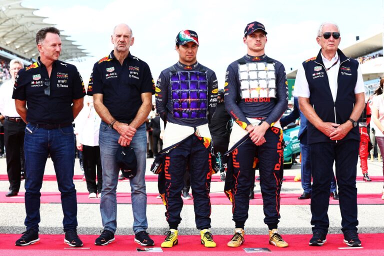 christian horner, adrian newey, sergio perez, max verstappen, helmut marko
