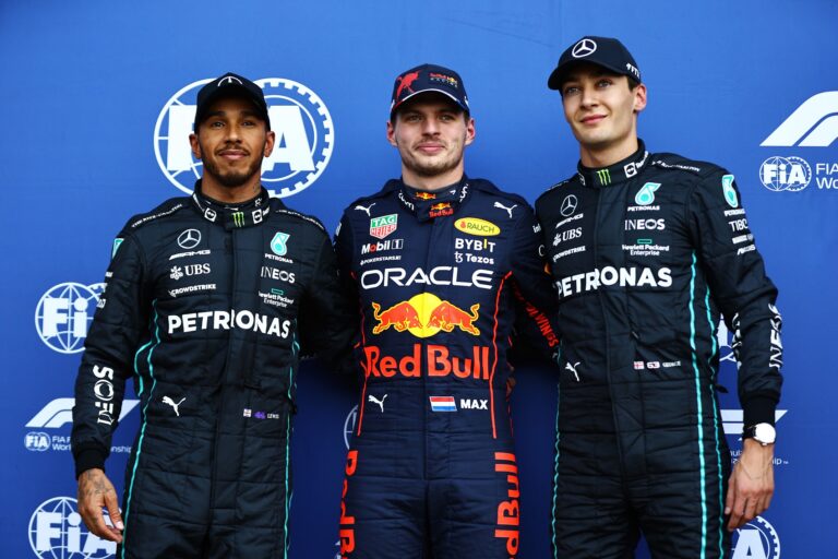 lewis hamilton, max verstappen, george russell