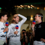 Sebastian Vettel, Lando Norris, George russell