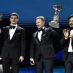 Sergio Pérez, Mohammed ben Sulayem, Christian Horner