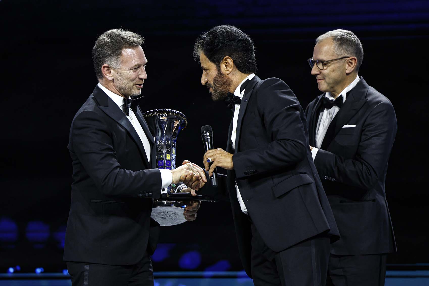 Christian Horner, Stefano Domenicalo, Mohammed ben Sulayem, FIA