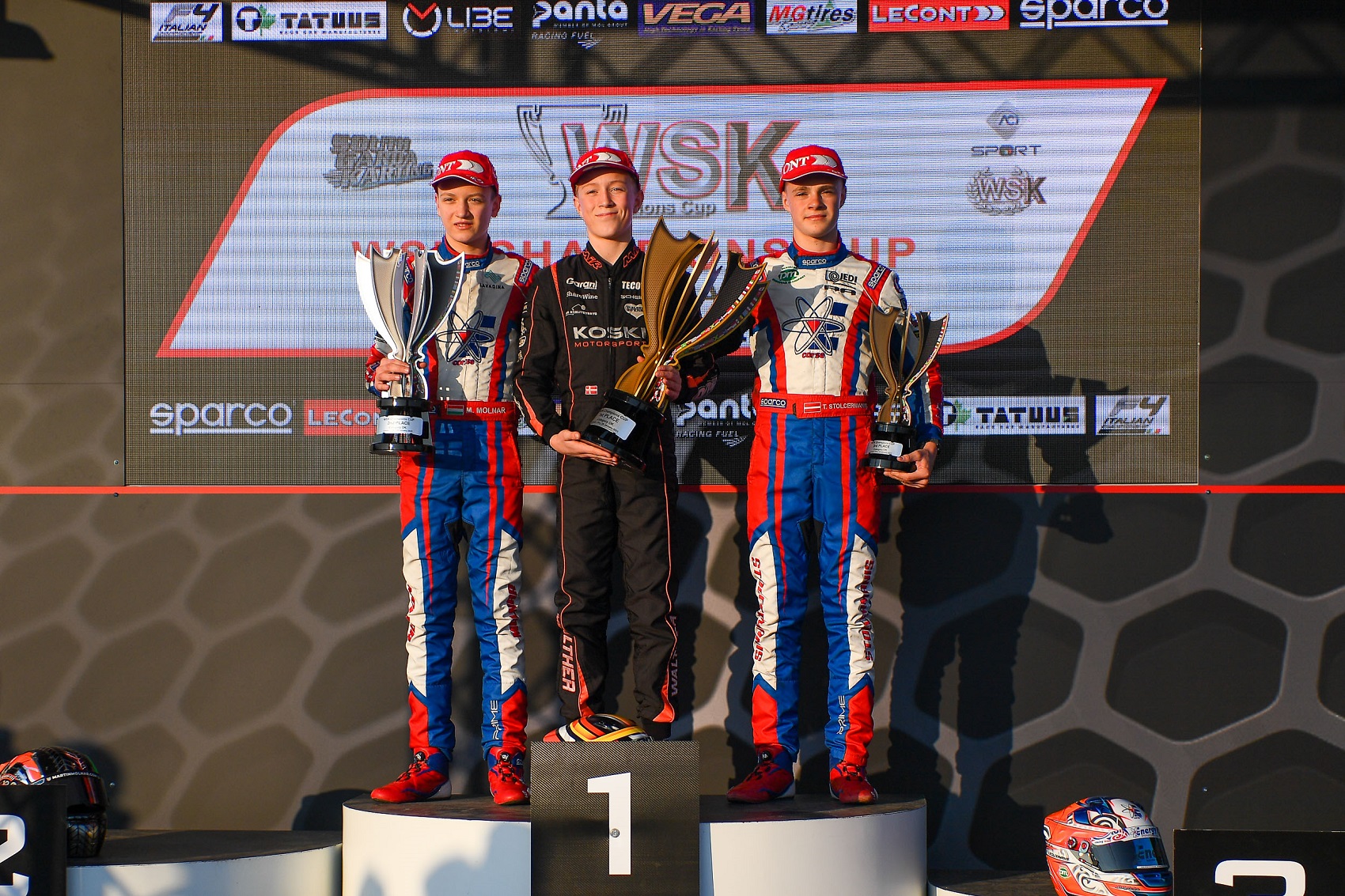 Újabb mérföldkő: Molnár Martin először állhatott dobogóra a WSK-ban