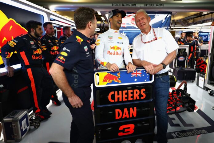 christian horner, daniel ricciardo, helmut marko