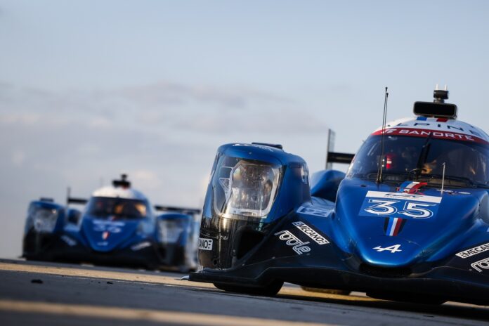 35 NEGRAO André (bra), ROJAS Memo (mex), CALDWELL Oliver (gbr), Alpine Elf Team, Oreca 07 - Gibson, illustration at the family WEC Picture during the Prologue of the 2023 FIA World Endurance Championship, from March 11 to 12, 2023 on the Sebring International Raceway in Sebring, Florida, USA