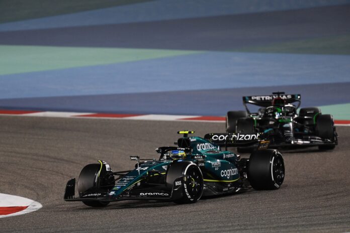 Fernando Alonso, George Russell, Aston Martin, Mercedes