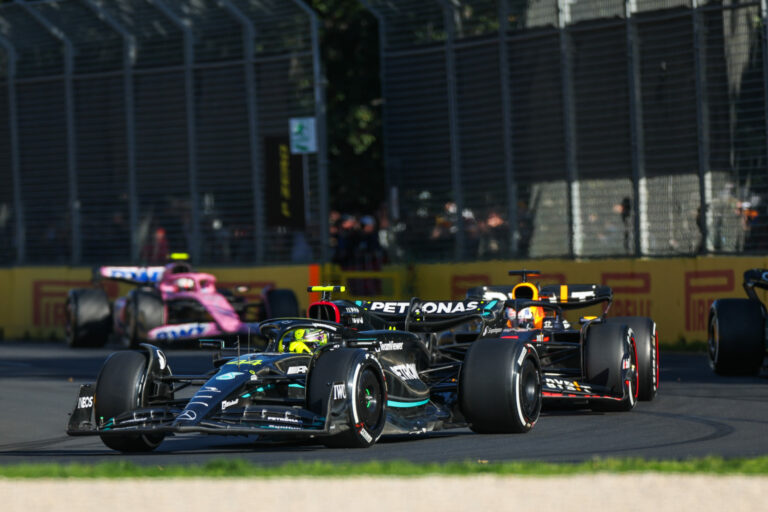 Forma-1, Lewis Hamilton, Mercedes, Max Verstappen, Red Bull, Pierre Gasly, Alpine, Ausztrál Nagydíj 2023, futam