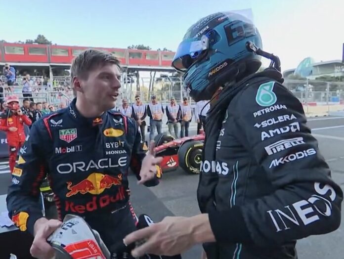 Max Verstappen, George Russell