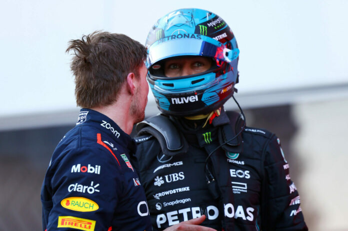 Forma-1, Max Verstappen, George Russell, Azeri Nagydíj 2023, szombat