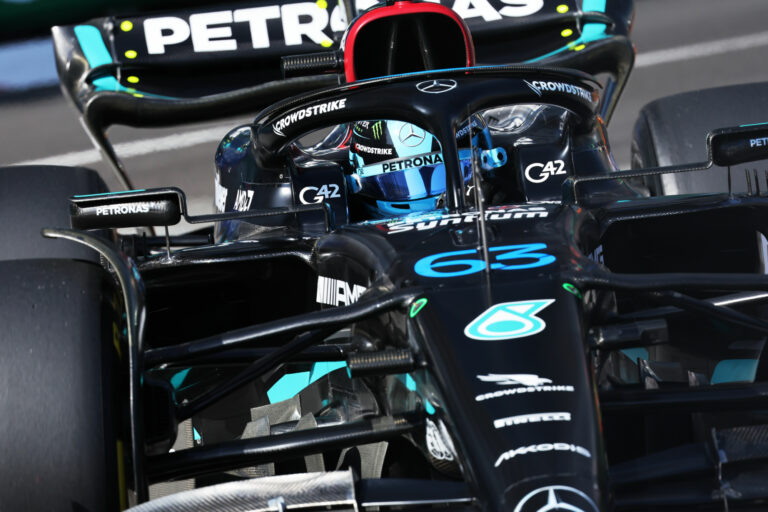 Forma-1, George Russell, Mercedes, Monacói Nagydíj 2023, péntek