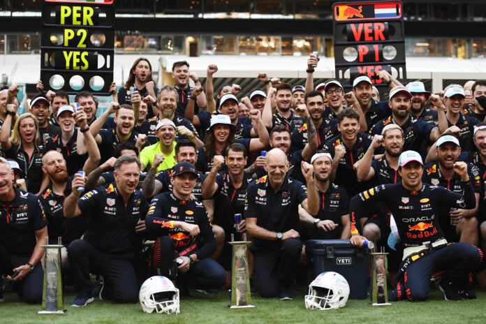 Red Bull Max Verstappen Christian Horner Adrian Newey Sergio Perez