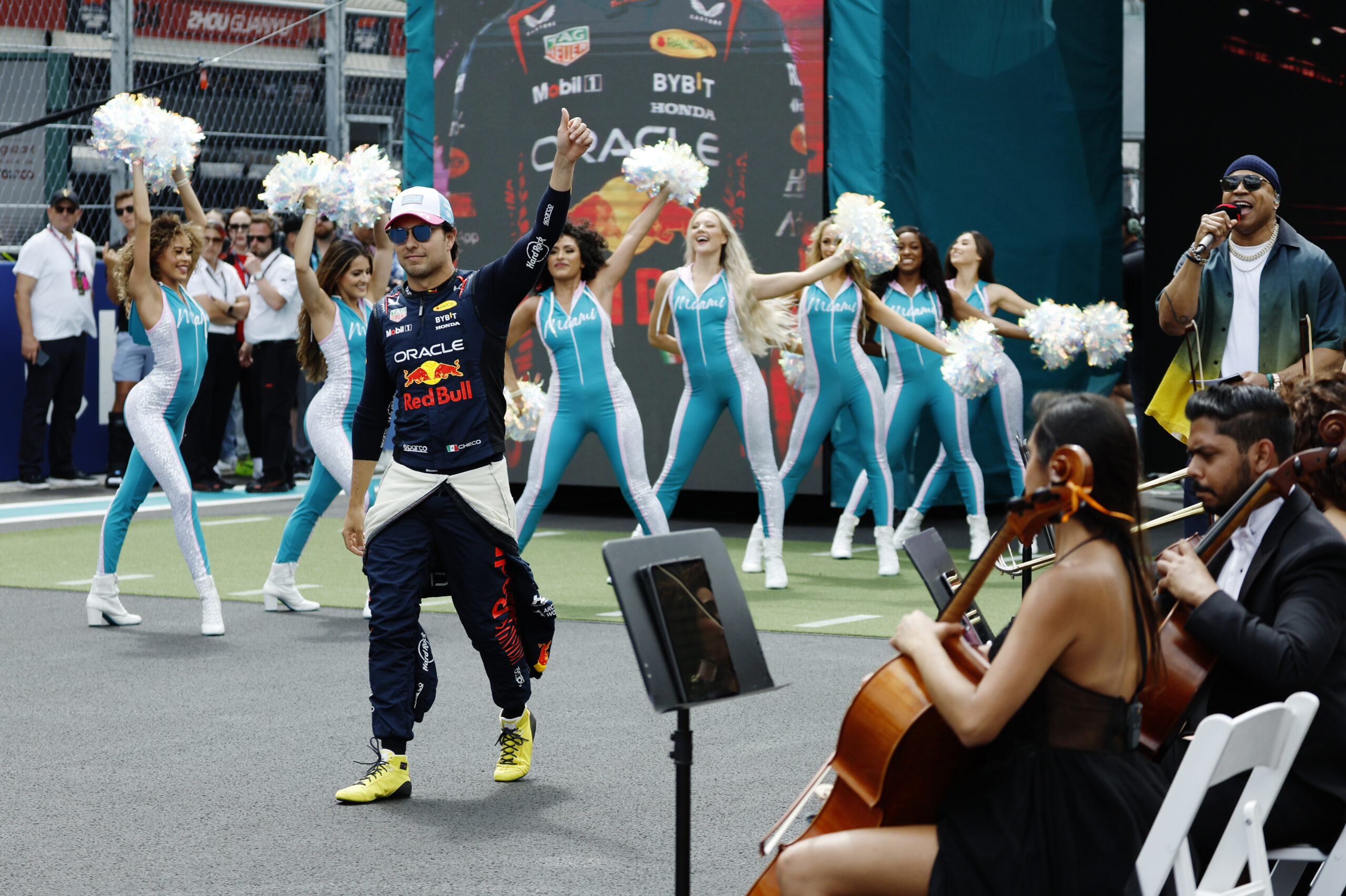 Sergio Pérez Miami Nagydíj show