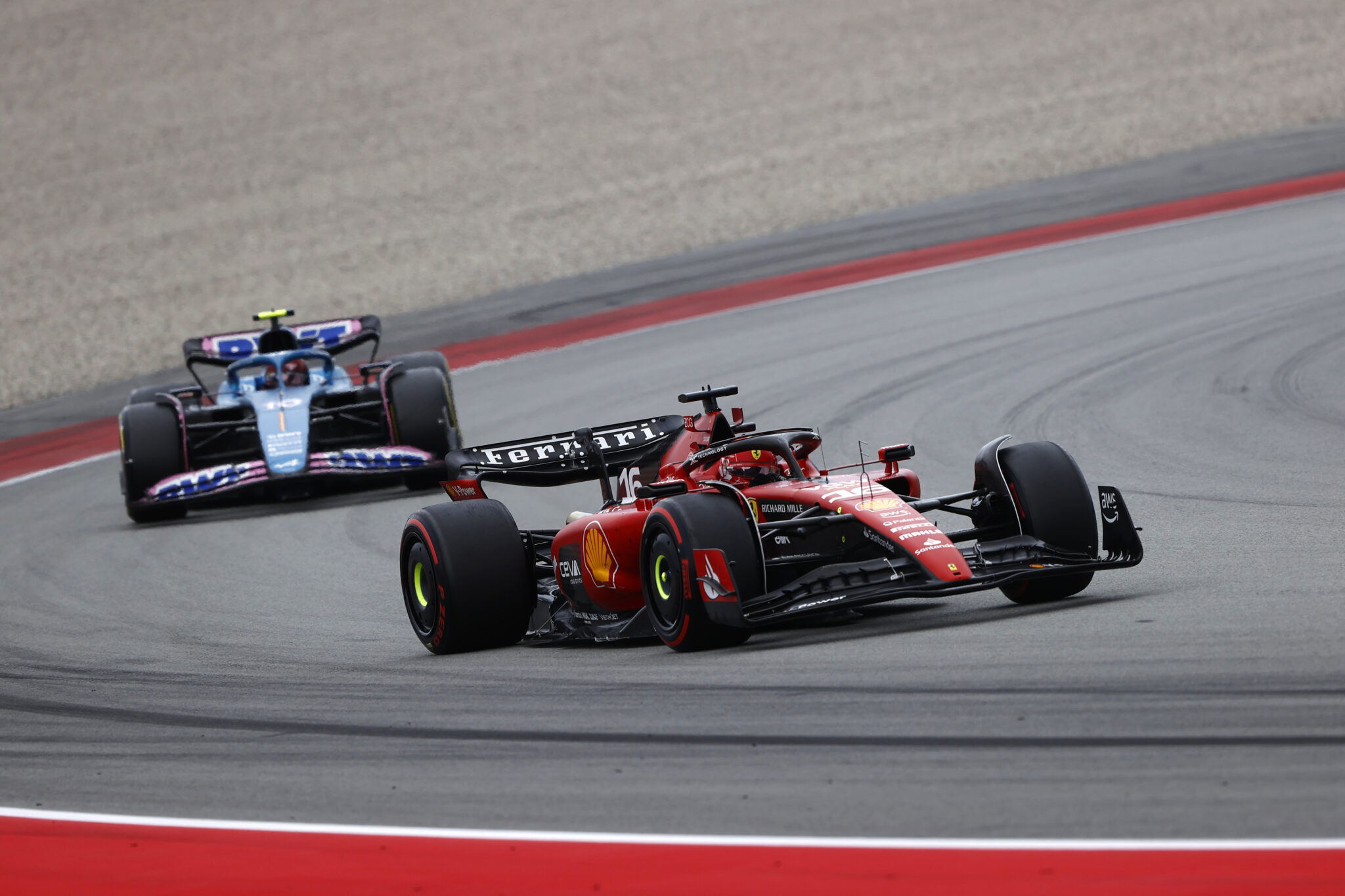 Forma-1, Charles Leclerc, Ferrari, Pierre Gasly, Alpine, Spanyol Nagydíj 2023, futam
