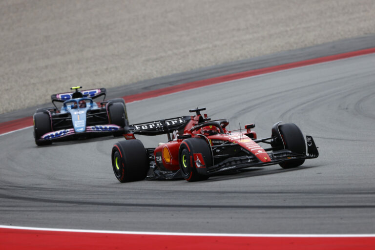 Forma-1, Charles Leclerc, Ferrari, Pierre Gasly, Alpine, Spanyol Nagydíj 2023, futam