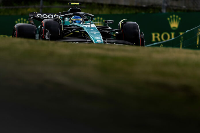 Forma-1, Fernando Alonso, Aston Martin, Osztrák Nagydíj 2023, péntek