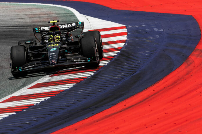 Forma-1, Lewis Hamilton, Mercedes, Osztrák Nagydíj 2023, péntek