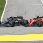 Russell Sainz Mercedes Ferrari