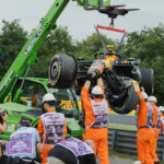 Forma-1, Sergio Pérez, Red Bull, baleset, Magyar Nagydíj 2023, péntek