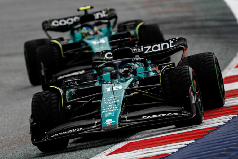 Forma-1, Lance Stroll, Fernando Alonso, Aston Martin, Osztrák Nagydíj 2023, szombat