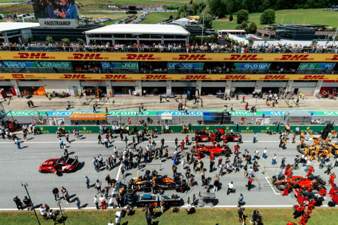 Forma-1, Max Verstappen, Red Bull, Charles Leclerc, Carlos Sainz, Ferrari, Lando Norris, McLaren, rajtrács, Osztrák Nagydíj 2023, futam