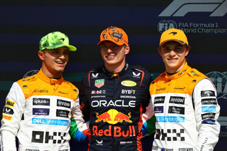 Lando Norris, Max Verstappen, Oscar Piastri