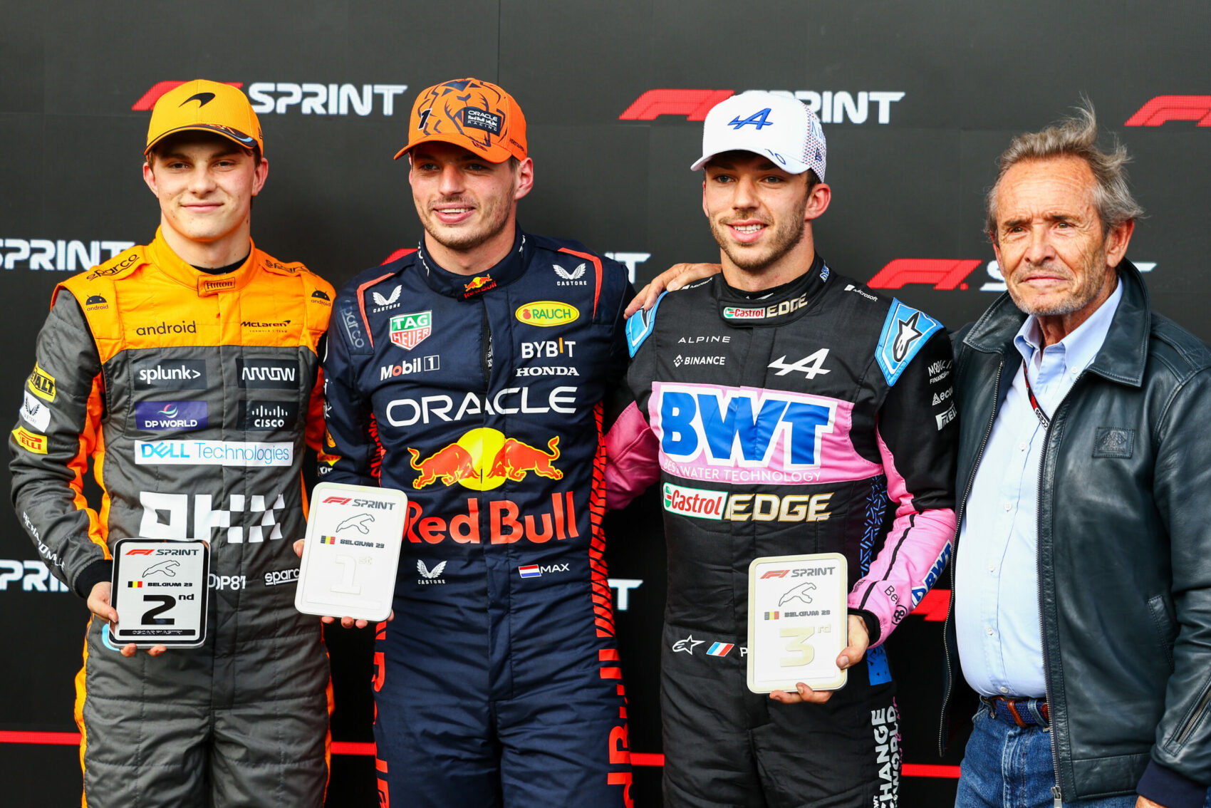 Oscar Piastri, Max Verstappen, Pierre Gasly