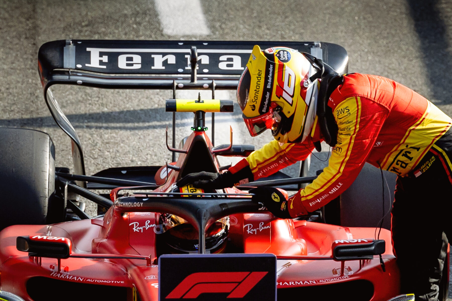 Carlos Sainz, Charles Leclerc, Ferrari, Olasz Nagydíj