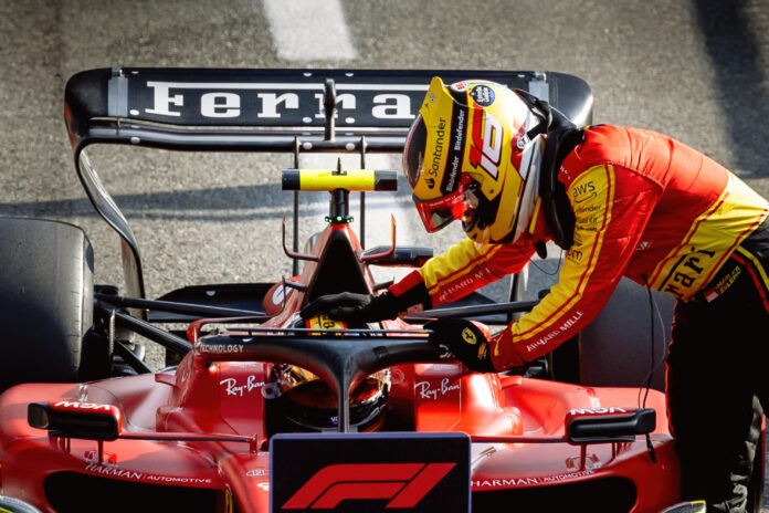 Carlos Sainz, Charles Leclerc, Ferrari, Olasz Nagydíj