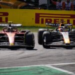 Carlos Sainz, Max Verstappen, Ferrari, Red Bull