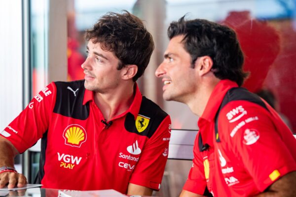 Carlos Sainz, Charles Leclerc, Ferrari