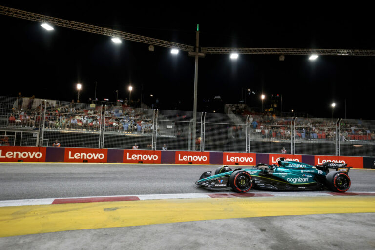 Forma-1, Lance Stroll, Aston Martin, Szingapúri Nagydíj 2023, szombat