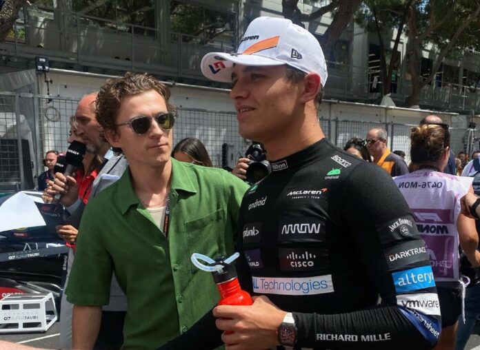 Lando Norris, Tom Holland, McLaren