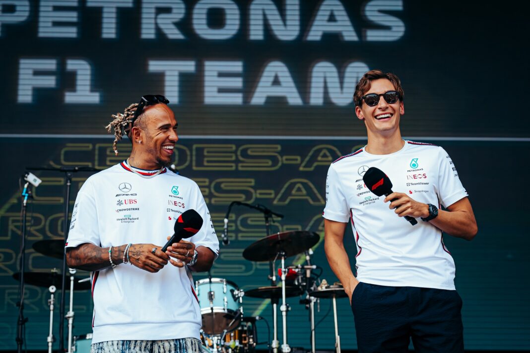 Lewis Hamilton, George Russell, Mercedes