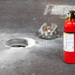 F1 Las Vegas-i Nagydíj csatornafedő poroltó