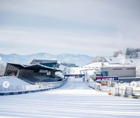 Gyönyörű a hólepte Red Bull Ring