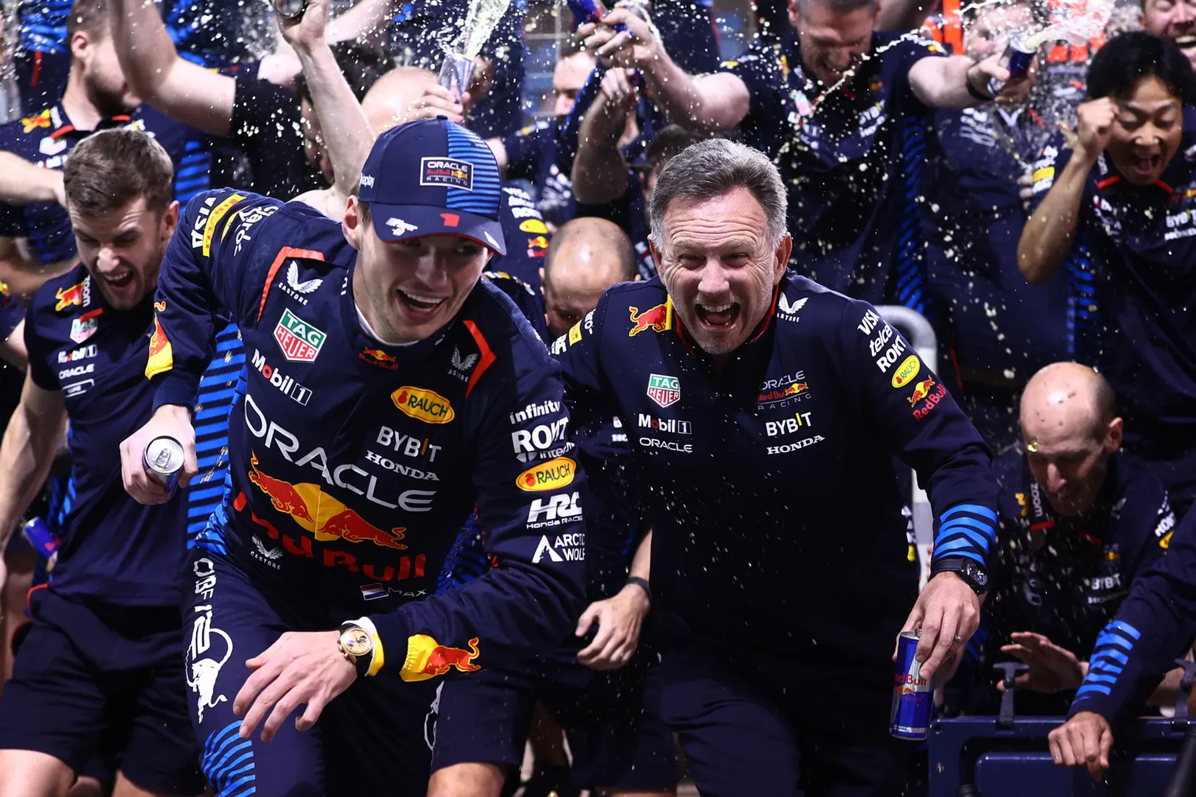 Max Verstappen, Christian Horner, Red Bull, Bahreini Nagydíj