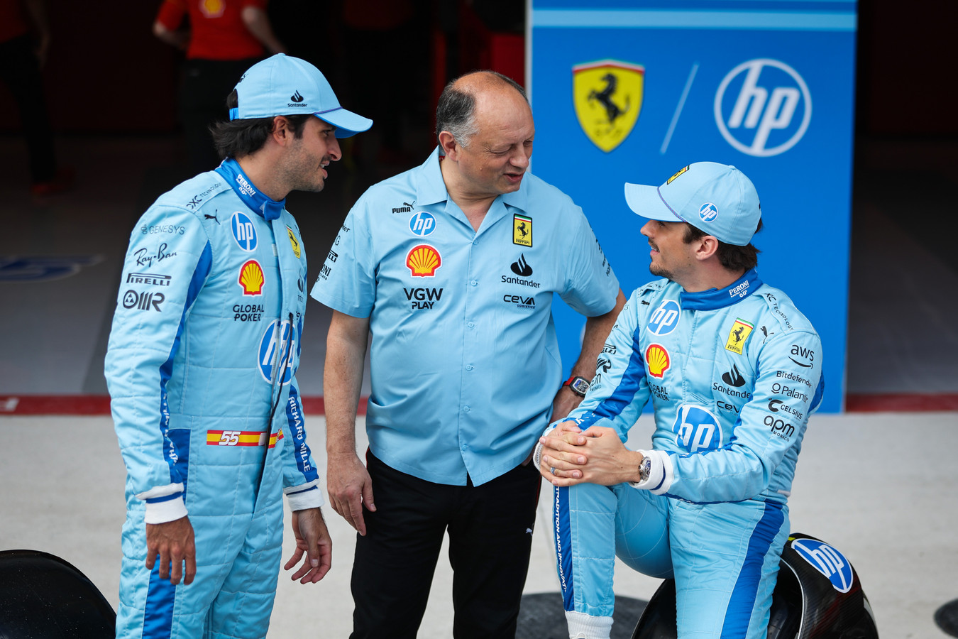 Sainz Leclerc Vasseur