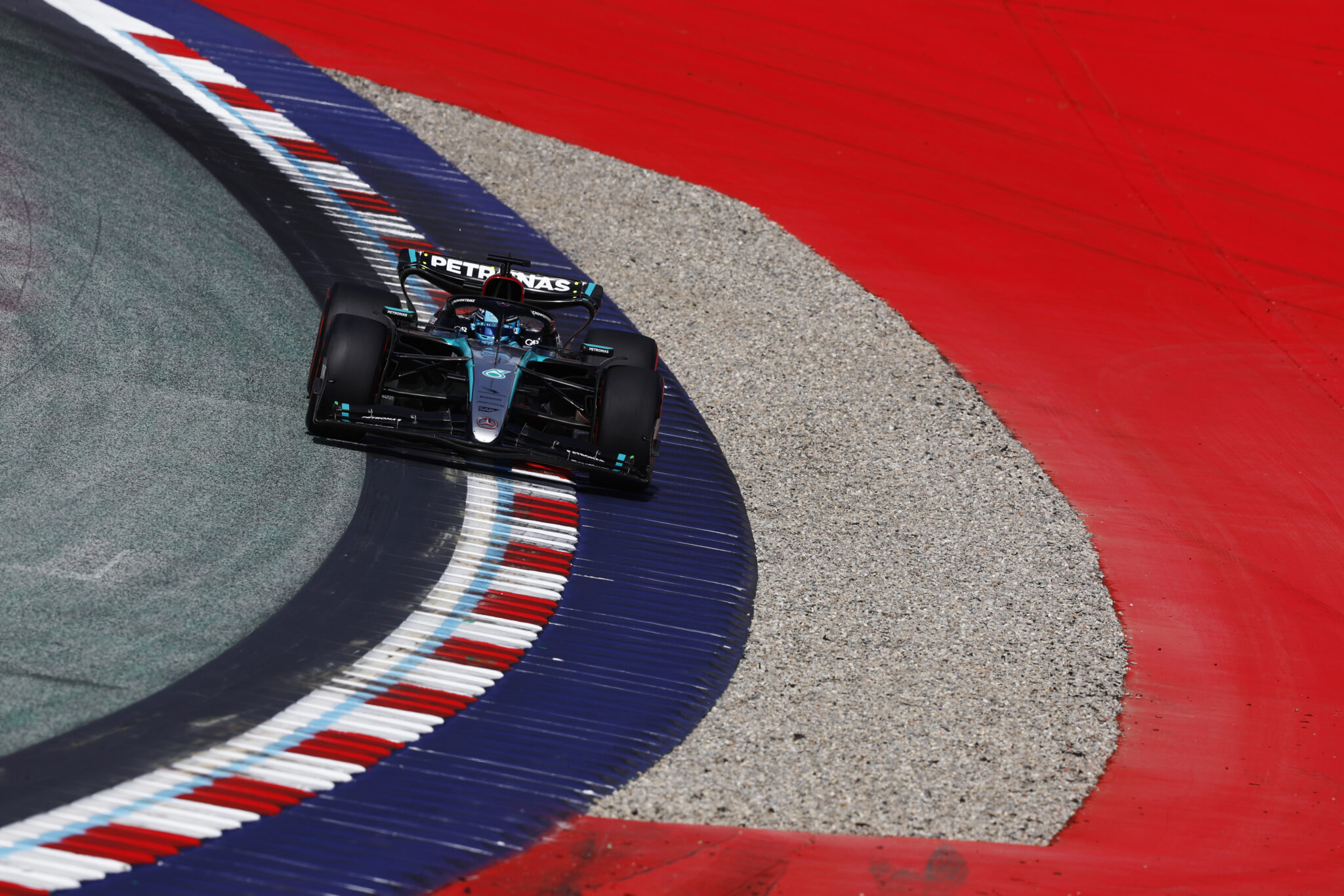 Forma-1, George Russell, Mercedes, Osztrák Nagydíj 2024, szombat