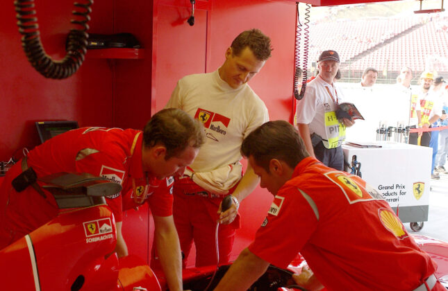 Michael Schumacher, Ferrari, Magyar Nagyd&iacute;j, 2001