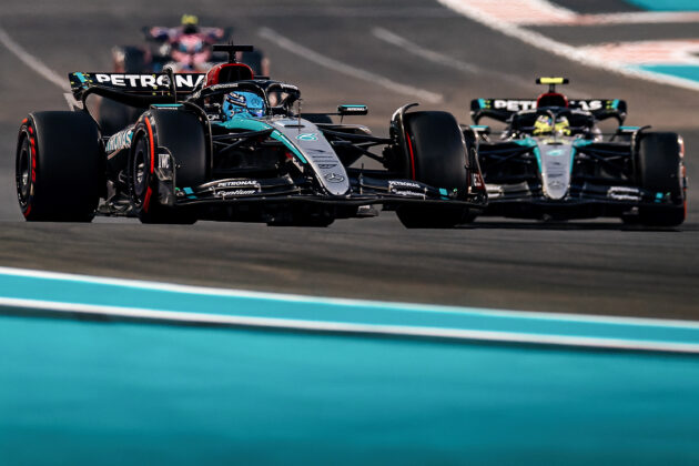 George Russell, Lewis Hamilton, Mercedes, Abu-dzabi Nagyd&iacute;j