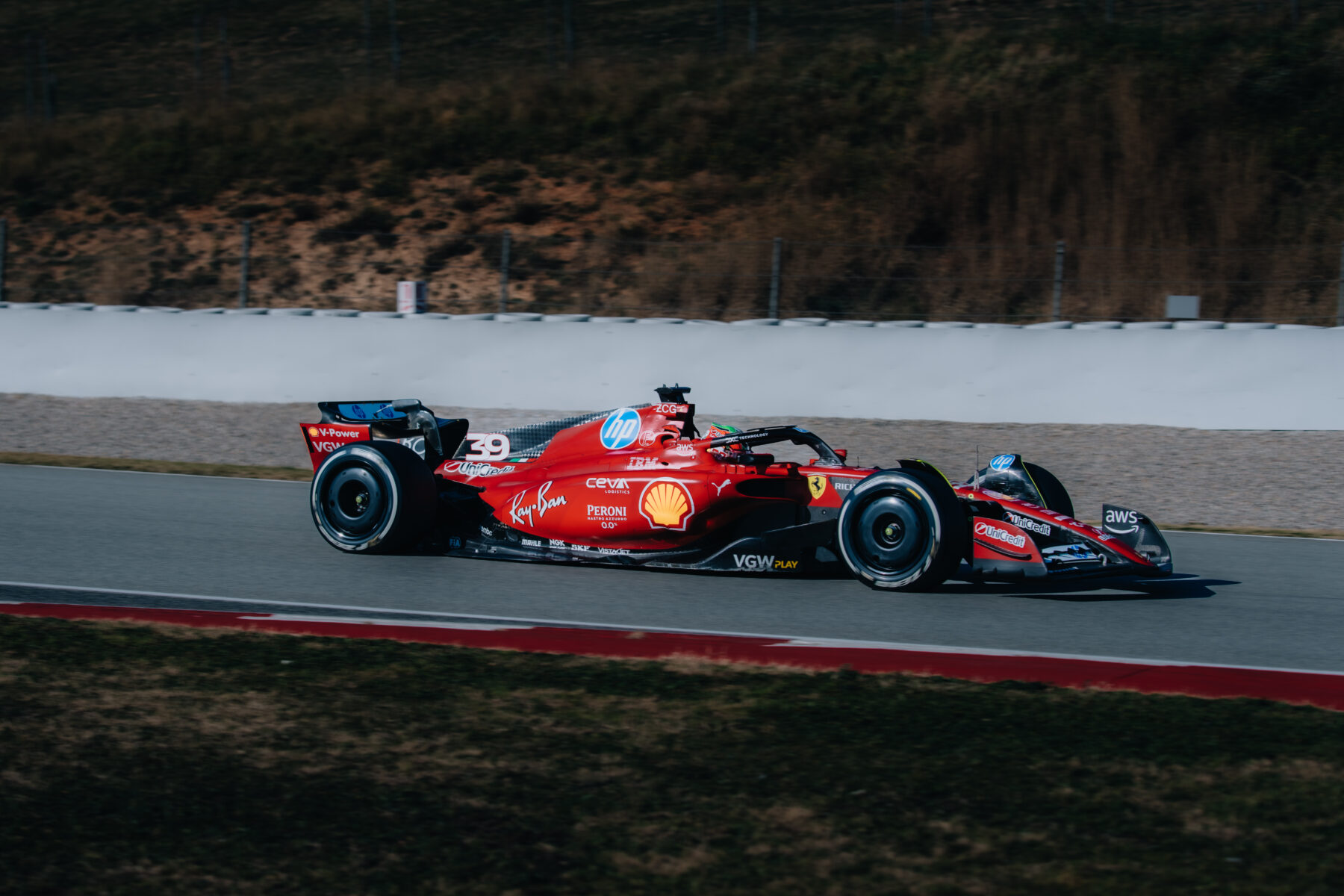 Antonio Giovinazzi, Ferrari, Barcelona, teszt