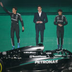 George Russell, Toto Wolff, Andrea Kimi Antonelli