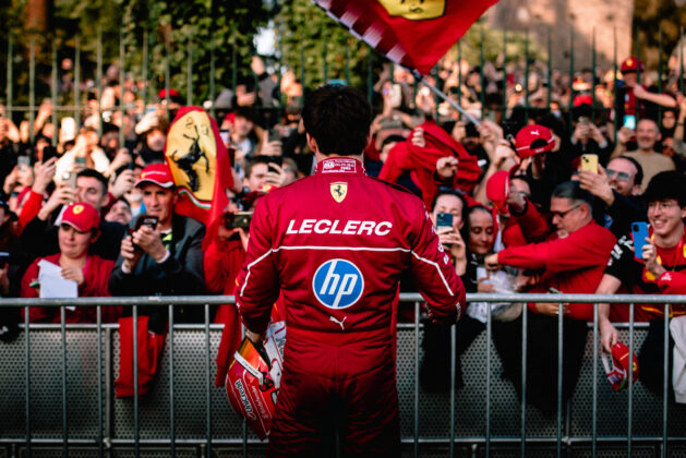 Charles Leclerc, Ferrari, bemutat&oacute;, Mil&aacute;n&oacute;