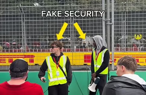 Letartóztatták a két idiótát, akik kamu biztonsági őrként lógtak be egy F1-es futamra