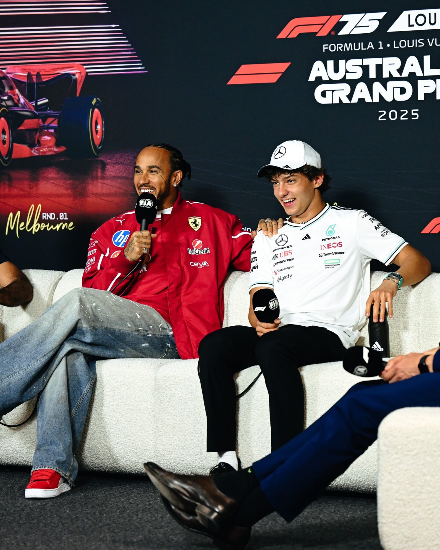 Lewis Hamilton, Ferrari, Andrea Kimi Antonelli, Mercedes
