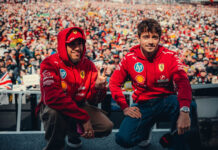 Hamilton, Leclerc, Ferrari