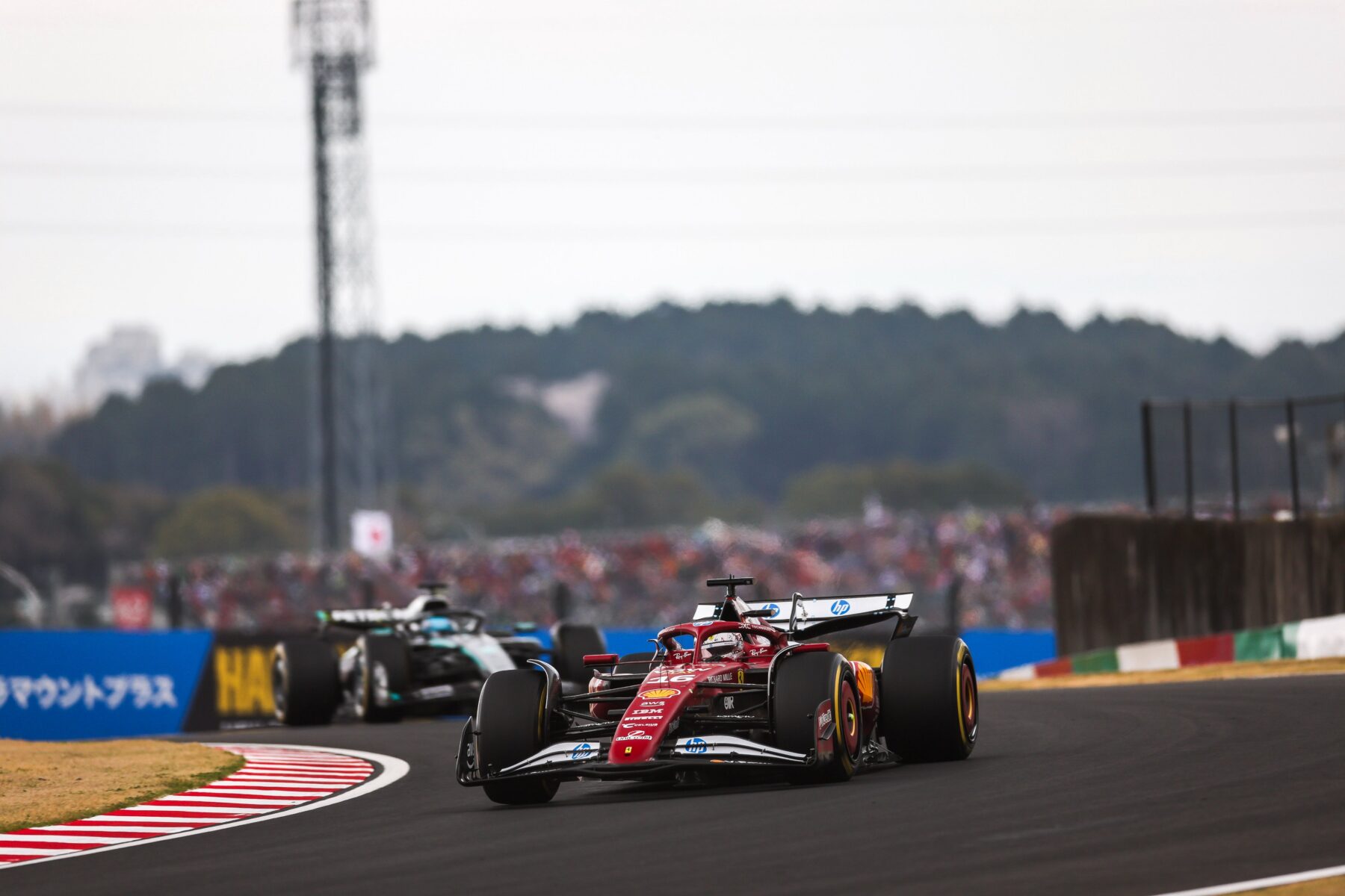 Charles Leclerc, Ferrari, George Russell, Mercedes, Japán Nagydíj